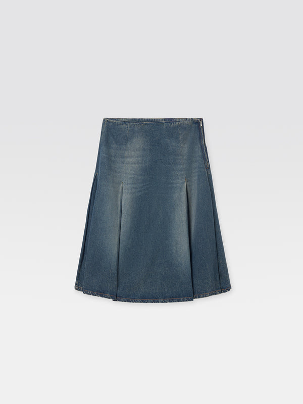 gimaguas Corinne Midi Skirt Corinne Midi Skirt Blue - Bottoms - Gimaguas