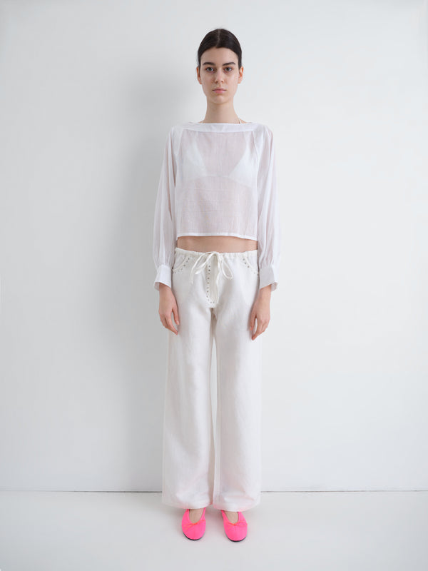 Gimaguas Delya Trousers Delya Trousers White - Bottoms - Gimaguas