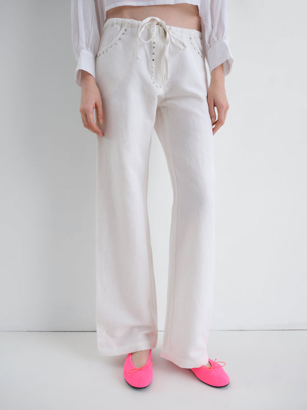 Gimaguas Delya Trousers Delya Trousers White - Bottoms - Gimaguas