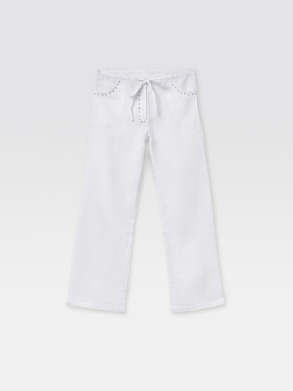 gimaguas Delya Trousers Delya Trousers White - Bottoms - Gimaguas