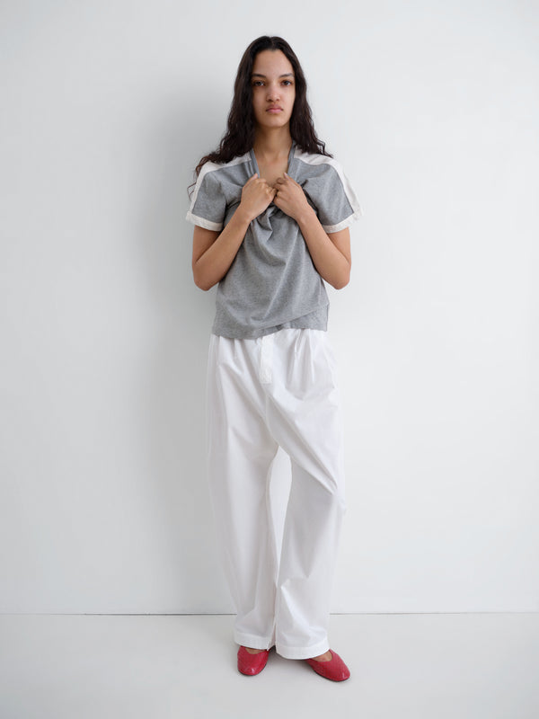 Gimaguas Diego T-Shirt Diego Short Sleeve T-Shirt Top - Grey White - Gimaguas