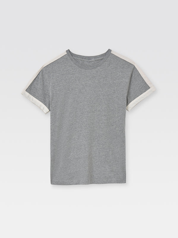 gimaguas Diego T-Shirt Diego Short Sleeve T-Shirt Top - Grey White - Gimaguas