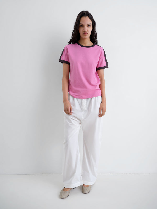 Gimaguas Diego T-Shirt Diego Short Sleeve T-Shirt Top - Pink Black - Gimaguas