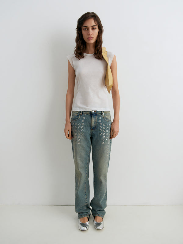 Gimaguas Emily Trousers Emily Trousers Blue Denim - Bottoms - Gimaguas