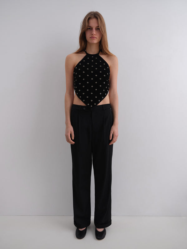 Gimaguas Eyelets Top Eyelets Top Black - Leather - Gimaguas