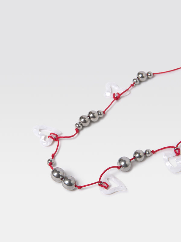 Gimaguas Love Necklace Love Necklace Silver Black