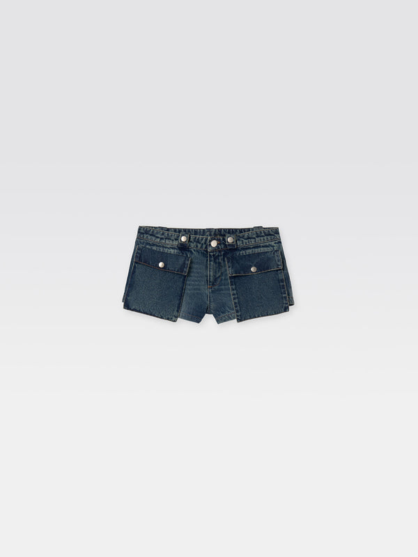 gimaguas Micro Shorts Micro Shorts Denim Blue