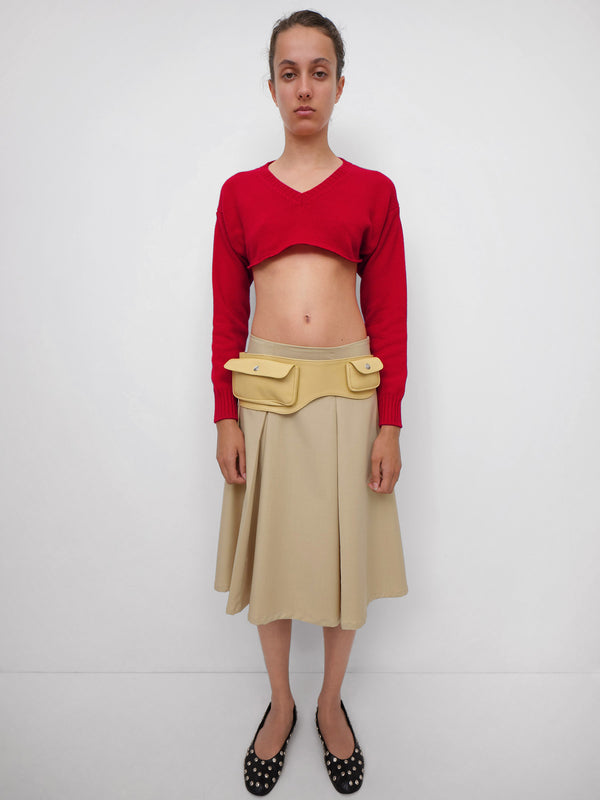 Gimaguas Irina Midi Skirt Irina Midi Skirt Beige - Bottoms - Gimaguas