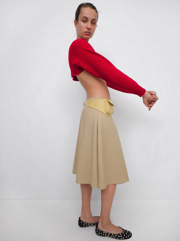 Gimaguas Irina Midi Skirt Irina Midi Skirt Beige - Bottoms - Gimaguas