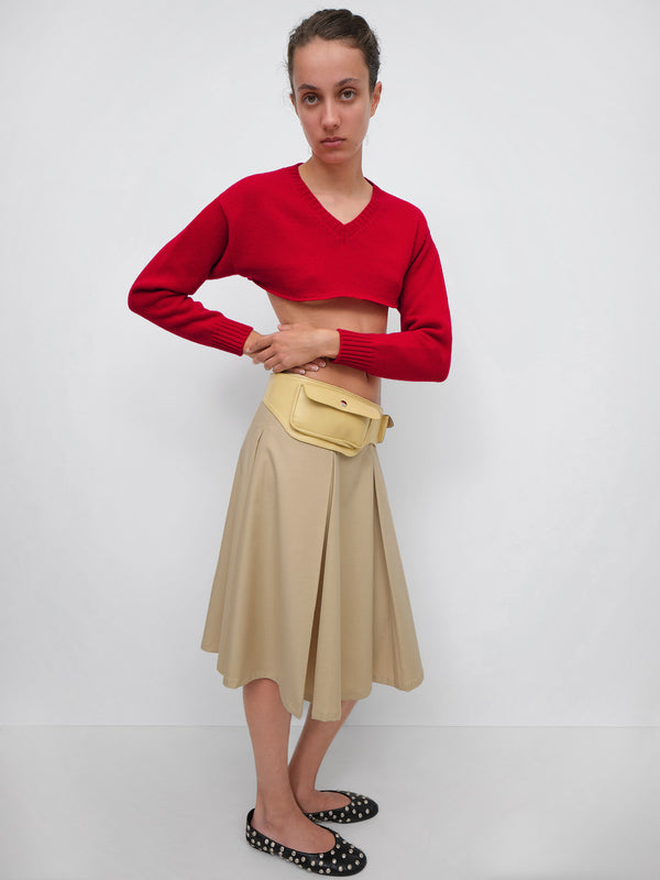 Gimaguas Irina Midi Skirt Irina Midi Skirt Beige - Bottoms - Gimaguas