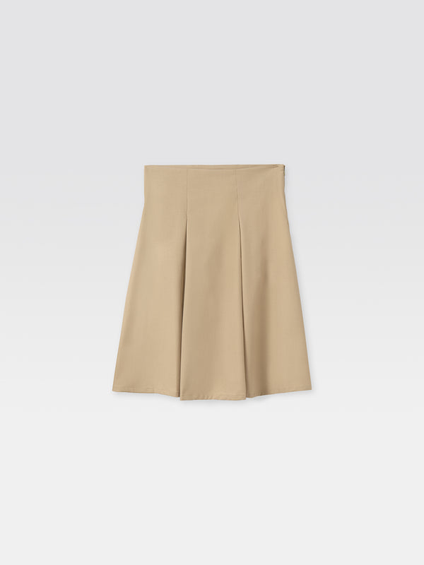 gimaguas Irina Midi Skirt Irina Midi Skirt Beige - Bottoms - Gimaguas