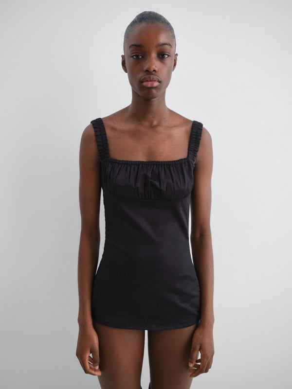 Gimaguas Jardin Body Black Square-neck Bodysuit For Women