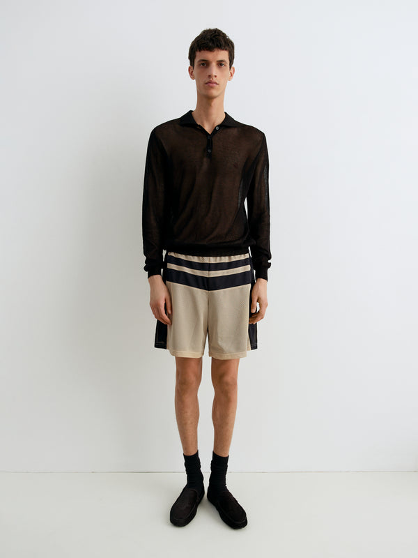 Gimaguas Jason Polo Jason Long Sleeve Polo Black - Gimaguas