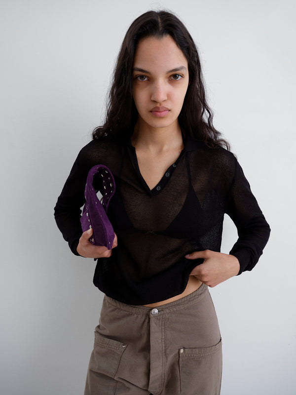 Gimaguas Jason Polo Jason Long Sleeve Polo Black - Gimaguas