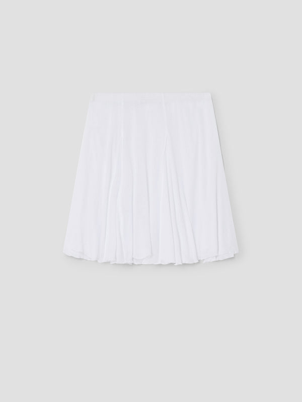 Gimaguas Maura Skirt White Semi-sheer Midi Skirt For Women With Pointed Hem