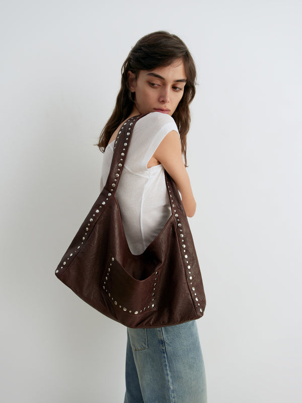 Gimaguas Maxi Franca Bag Arrugado Maxi Franca Bag Arrugado Brown - Leather - Gimaguas