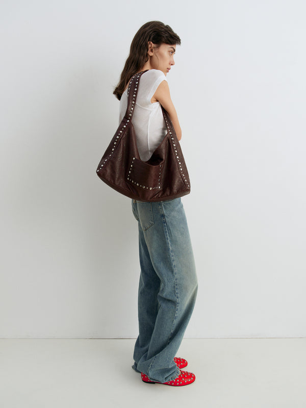 Gimaguas Maxi Franca Bag Arrugado Maxi Franca Bag Arrugado Brown - Leather - Gimaguas