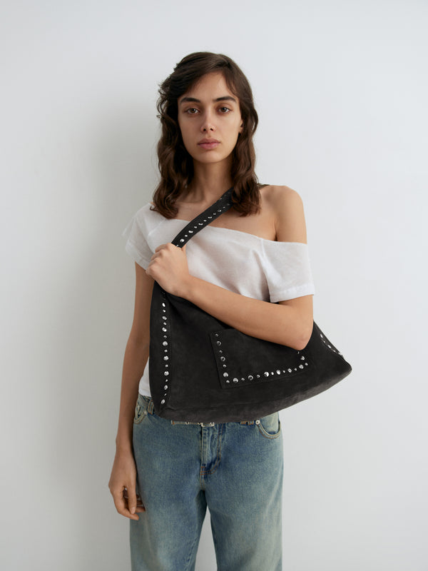 Gimaguas Maxi Franca Bag Maxi Franca Bag Suede Black - Leather - Gimaguas