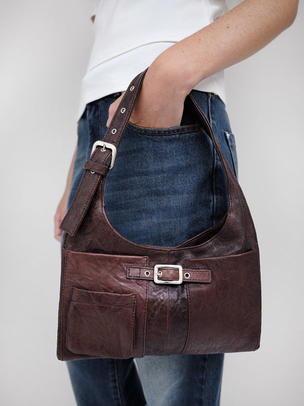 Gimaguas Mini Nicole Bag Mini Nicole Bag Brown - Leather Bag - Gimaguas