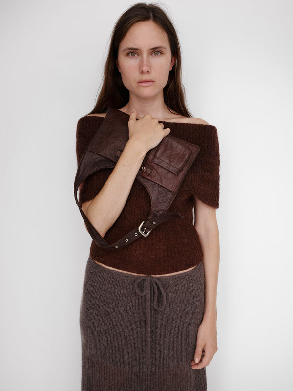 Gimaguas Mini Nicole Bag Mini Nicole Bag Brown - Leather Bag - Gimaguas