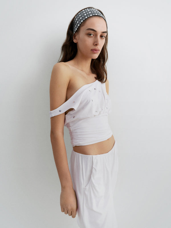 Gimaguas Mira Studs Top Mira Studs Top White - Gimaguas