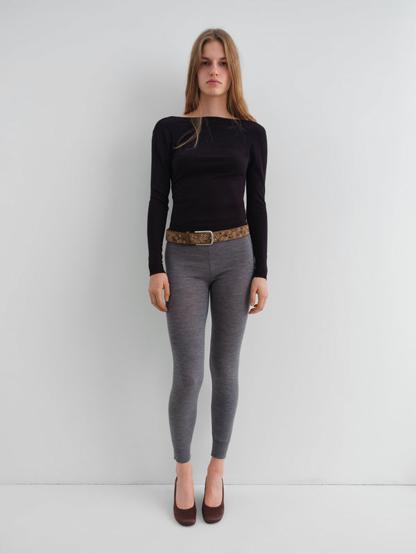 Gimaguas Natalie Jumper Black Ribbed Jumper For Women With Open V-back