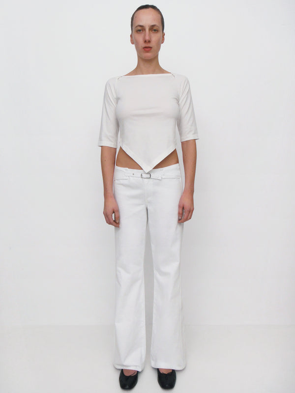 Gimaguas Nicole Trousers Nicole Trousers White - Bottoms - Gimaguas