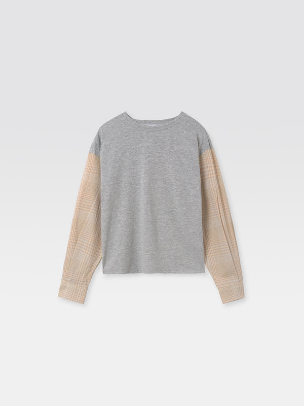 gimaguas Riviera T-Shirt Riviera Long Sleeve T-Shirt Grey Brown - Gimaguas