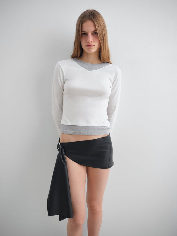 Gimaguas Samm T-Shirt Sam T-Shirt White Light Grey - Top - Gimaguas