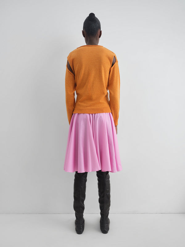 Gimaguas Sayi Skirt Sayi Midi Skirt Pink Grey - Gimaguas - Bottom