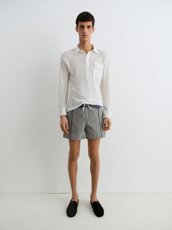 Gimaguas Tristan Long Sleeve Polo Tristan Long Sleeve Polo White - Gimaguas