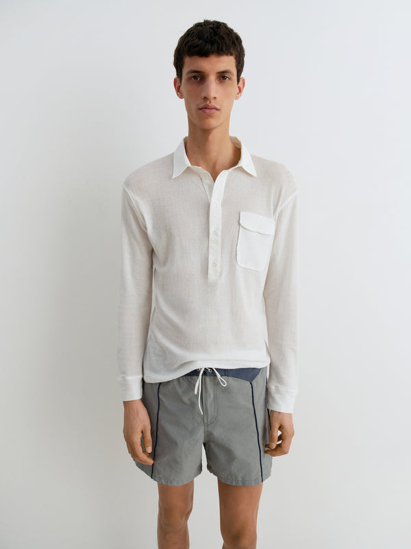 Gimaguas Tristan Long Sleeve Polo Tristan Long Sleeve Polo White - Gimaguas