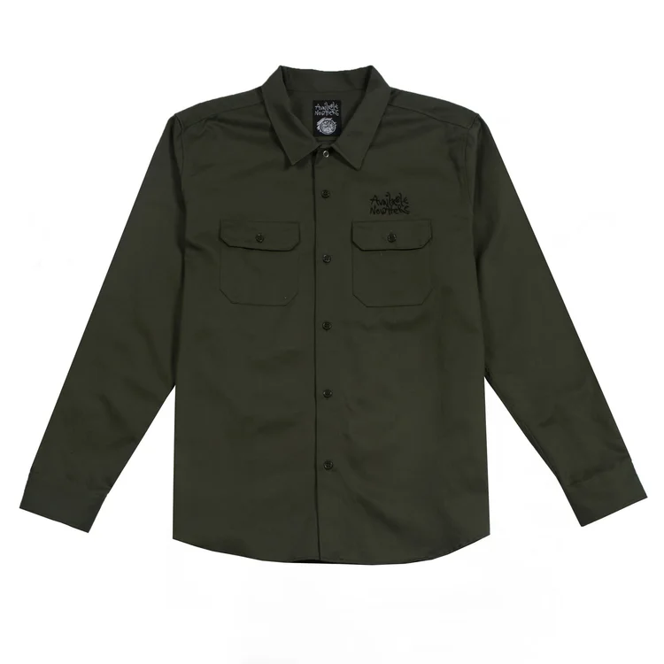 gimme five Available Nowhere - Judy's The Face Work Shirt (Green)