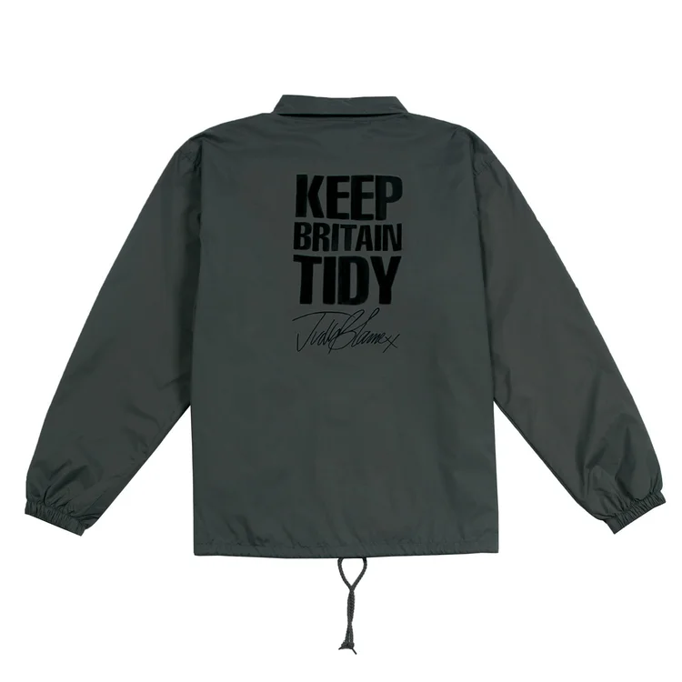 Gimme Five Available Nowhere - Keep Britain Tidy Coach Jacket (Grey)