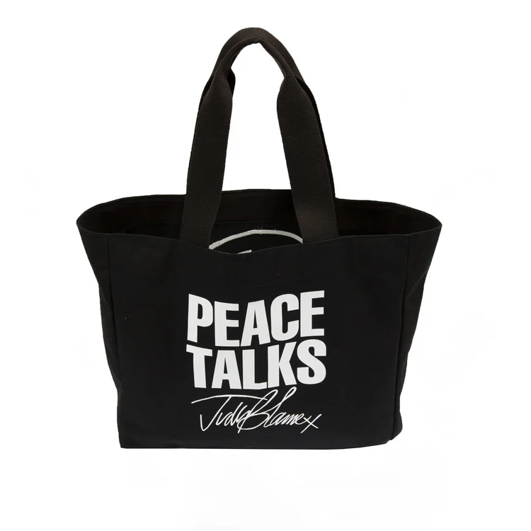 Gimme Five Available Nowhere - Peace Talks Furry Tote (Black)