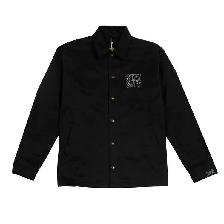 gimme five Available Nowhere - Stay Safe Coach Jacket (Black)