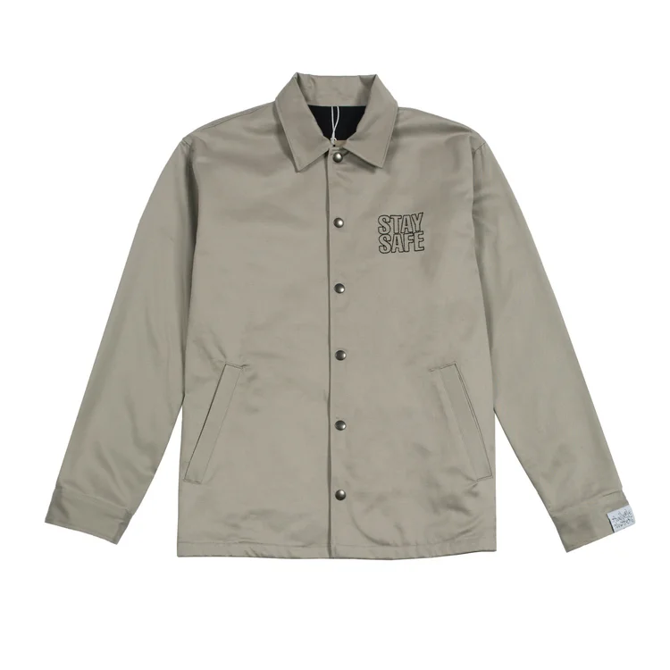 gimme five Available Nowhere - Stay Safe Coach Jacket (Grey)