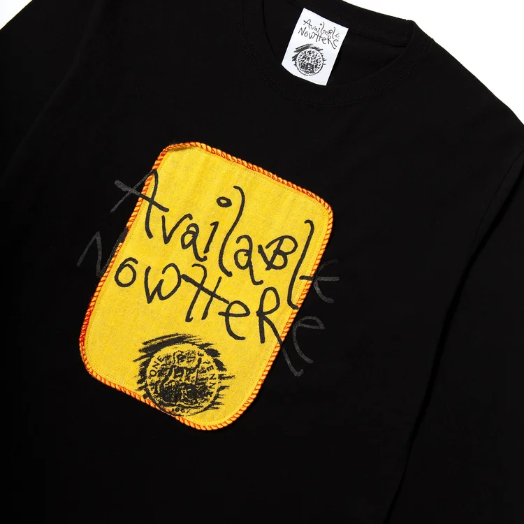 Gimme Five AVAILABLE NOWHERE YELLOW DUSTER L/S TEE (BLACK)