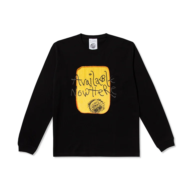 gimme five AVAILABLE NOWHERE YELLOW DUSTER L/S TEE (BLACK)