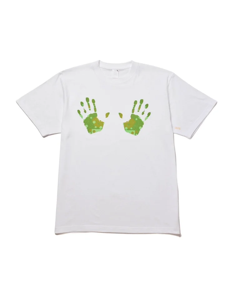 gimme five Bonjour Records - Blueprint GOS Hand Tee - White