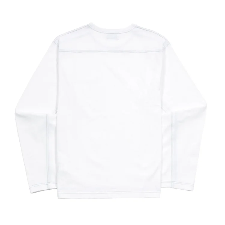 Gimme Five Contrast Stitch Heavy Work Tee (White / Grey)