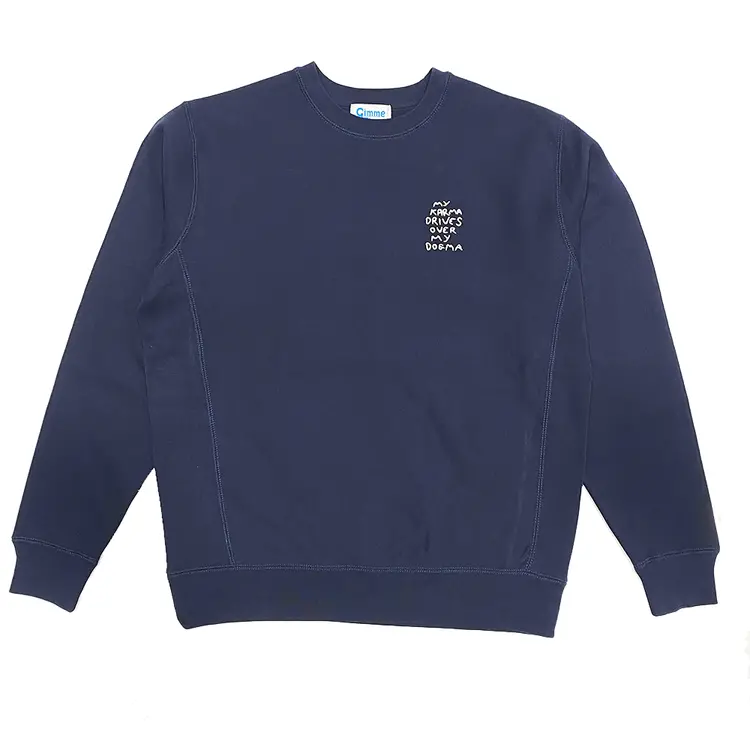 gimme five Gimme 5 "My Karma Drives Over MY Dogma" Crew (Navy)