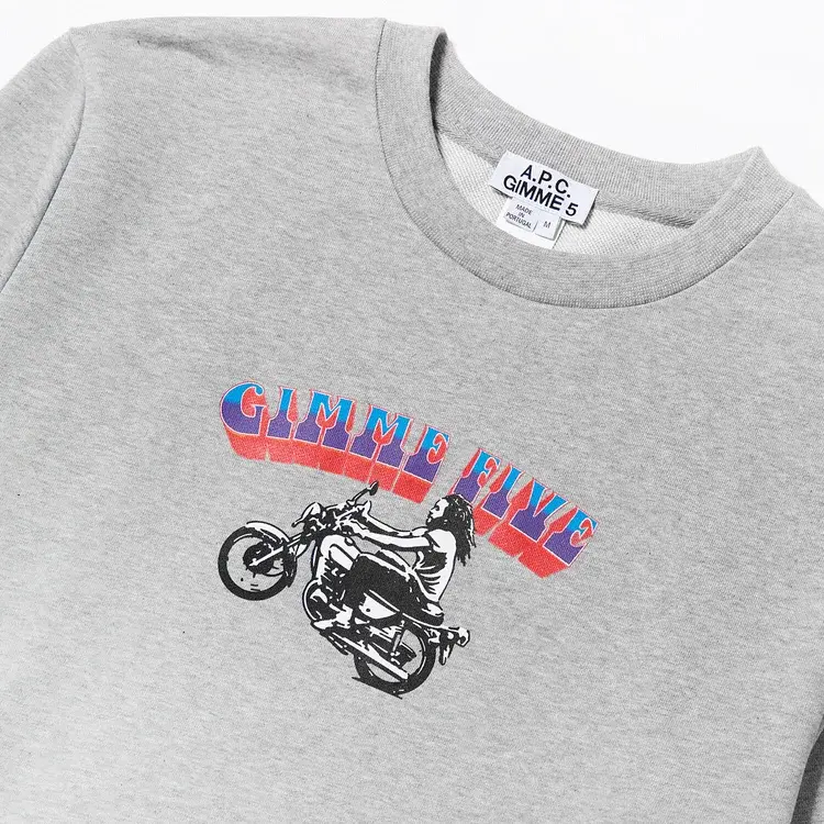 Gimme Five Gimme 5 X APC Mika Crew Sweat (Heather Grey)