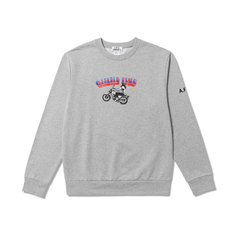 gimme five Gimme 5 x APC Mika Crew Sweat (Heather Grey)