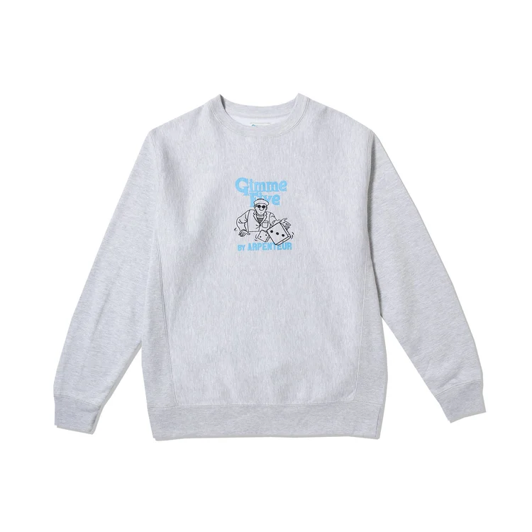 gimme five GIMME 5 x ARPENTEUR DICE CREW (HEATHER GREY)