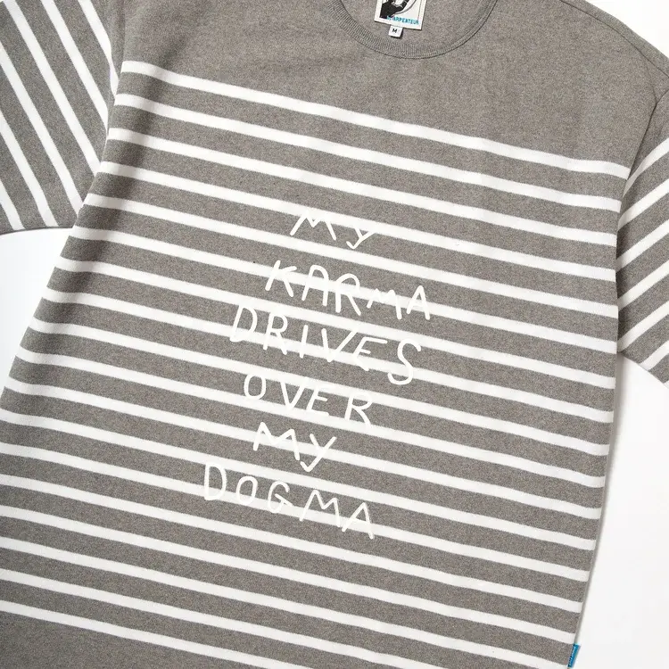 Gimme Five GIMME 5 X ARPENTEUR MY KARMA DRIVES OVER MY DOGMA S/S TEE (GREY/WHITE)