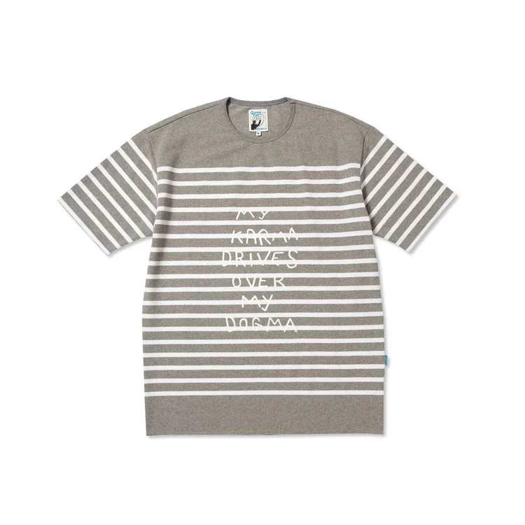 gimme five GIMME 5 x ARPENTEUR MY KARMA DRIVES OVER MY DOGMA S/S TEE (GREY/WHITE)
