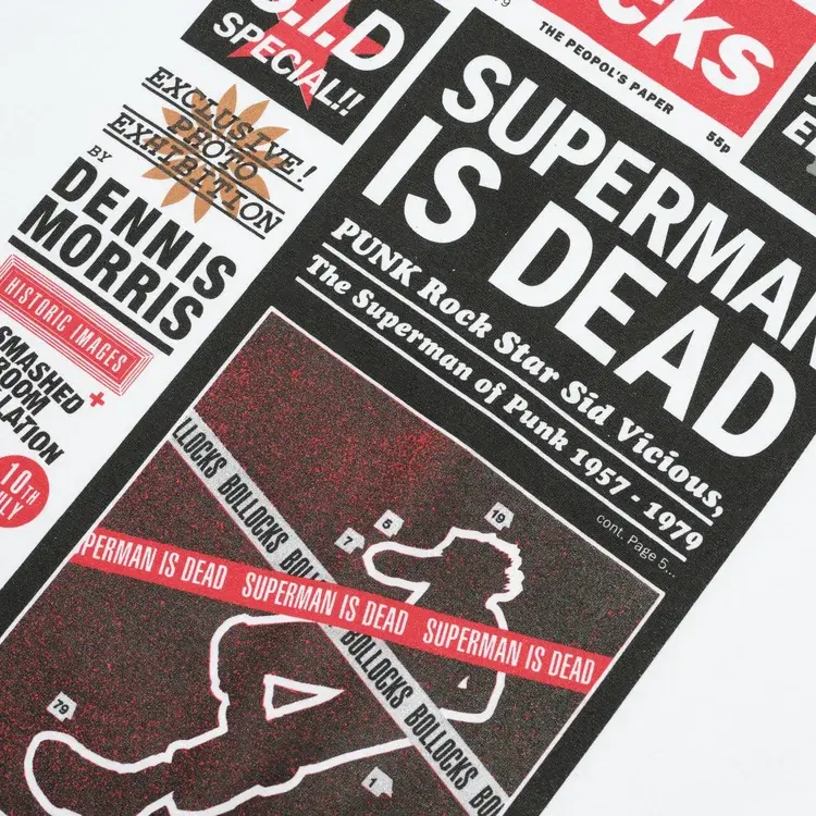 Gimme Five GIMME 5 X DENNIS MORRIS “Superman Is Dead” Tee (White)
