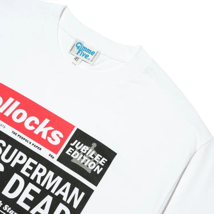Gimme Five GIMME 5 X DENNIS MORRIS “Superman Is Dead” Tee (White)