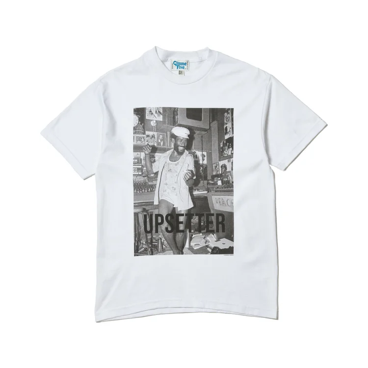 gimme five GIMME 5 x DENNIS MORRIS "UPSETTER" TEE (WHITE)